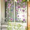 6 Sheet Purple Flower Window Clings Spring Floral Butterfly Hanging Vine Reusable Window Decals for Home School Office Seasonal Party Supplies